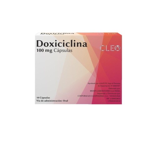 DOXICICLINA 100 MG X 10 CAP CLEOPHARMA