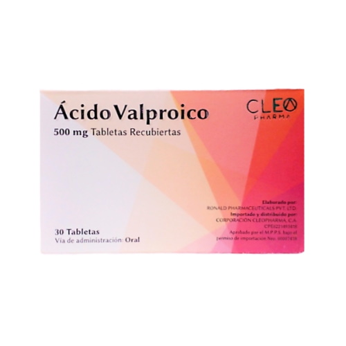 VASTRON (ACIDO VALPROICO) 500 MG X 30 TAB CLEOPHARMA