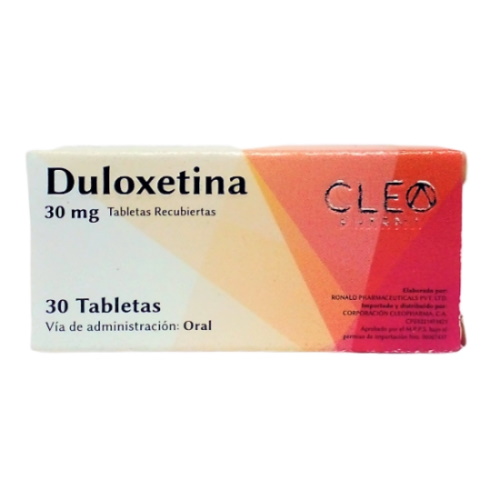 DULOXETINA 30 MG X 30 TAB CLEOPHARMA
