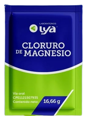 CLORURO DE MAGNESIO POLVO X 16.66 GR LYA