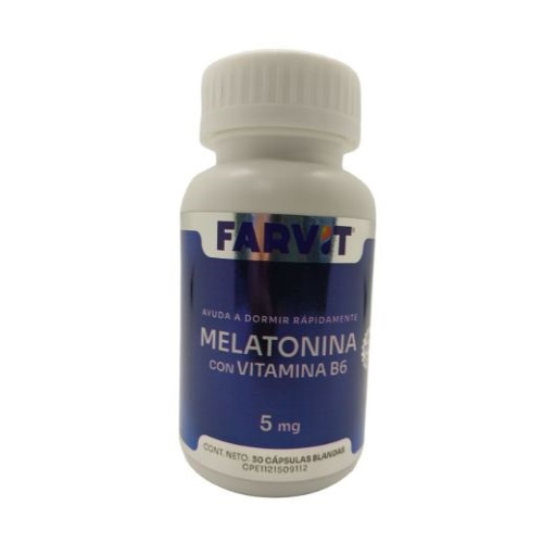 MELATONINA VIT B6 5 MG X 30 CAP FARVIT