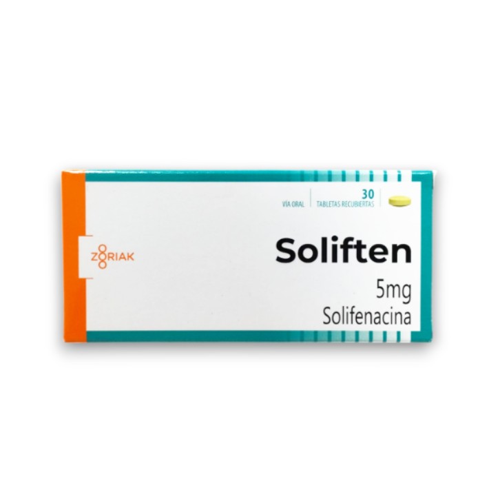 SOLIFTEN 5 MG X 30 TAB ZORIAK "VESICARE"