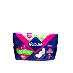 TOALLAS NOSOTRAS NOCTURNA NATURAL X 10