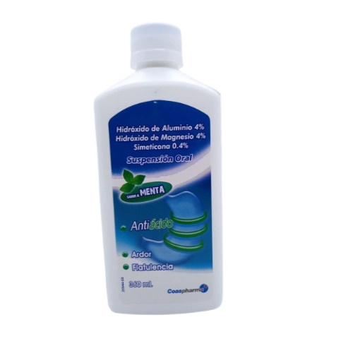HIDROXIDO DE ALUMINIO 4 % + MAGNESIO 4% + SIMETICONA 0.4 X 360ML COASPHARMA