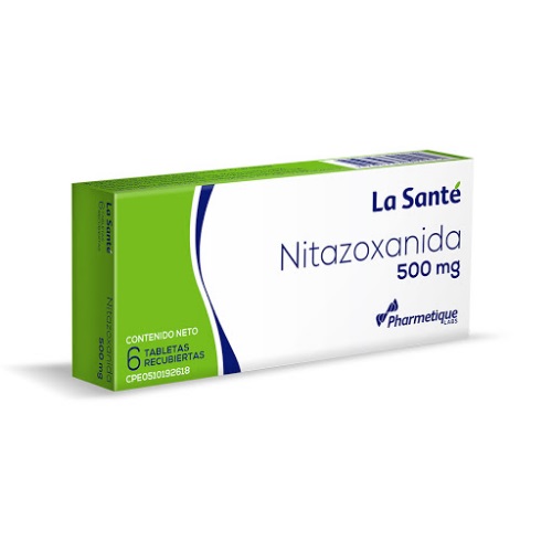 NITAZOXANIDA 500 MG X 6 TAB LA SANTE