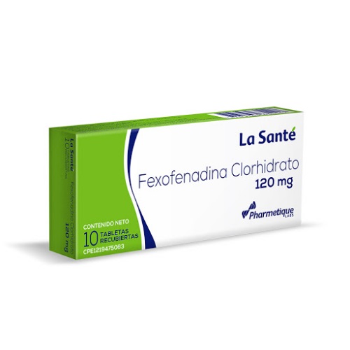 FEXOFENADINA 120 MG X 10 TAB LA SANTE