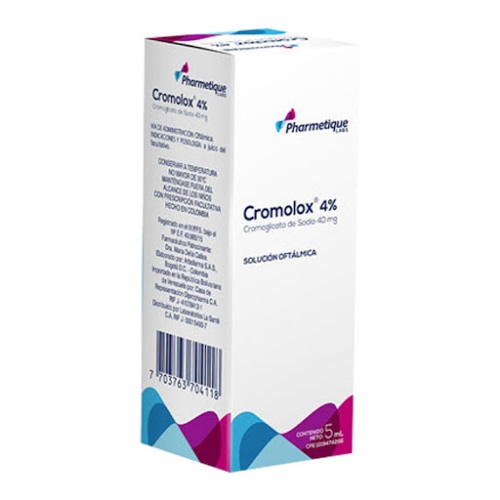 CROMOLOX SOL OFT 4% X 5 ML PHARMETIQUE