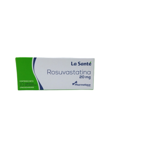 ROSUVASTATINA 20 MG X 10 TAB LA SANTE **