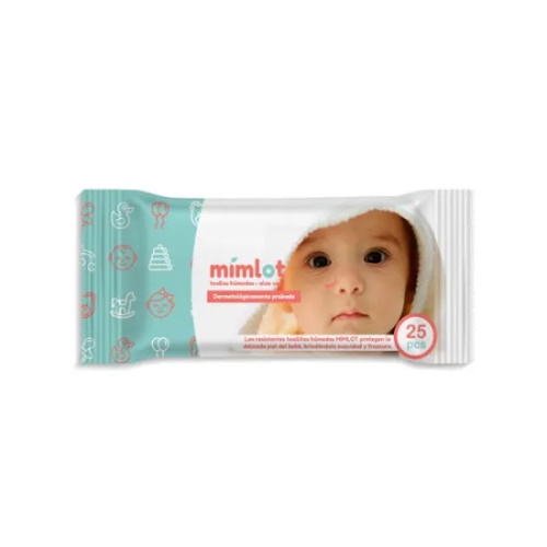 TOALLAS HUMEDAS MIMLOT ALOE VERA X 25
