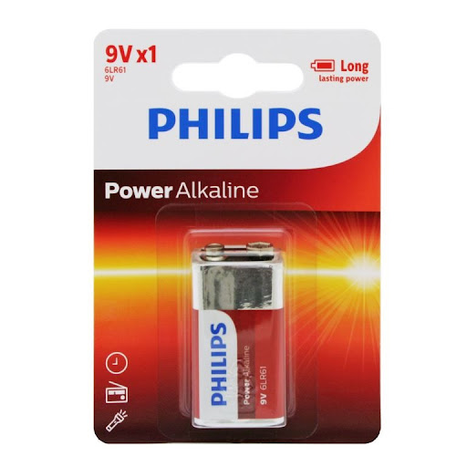 PILAS PHILIPS POWER ALKALINE 9V