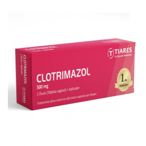 CLOTRIMAZOL OVULO VAGINAL 500 MG X 1 TIARES