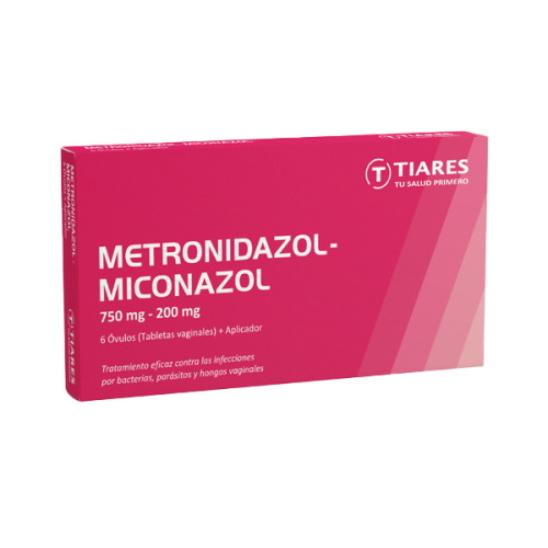 METRONIDAZOL + MICONAZOL 750/200 MG X 6 TAB VAG TIARES