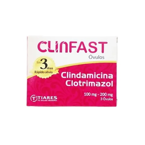 CLINFAST 100 MG / 200MG OVULOS X 3 TIARES