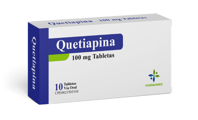 QUETIAPINA 100 MG X 10 TABLETAS FARMAMED**