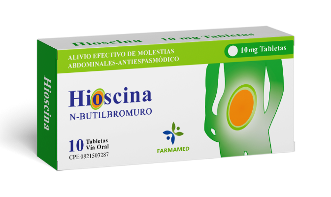 HIOSCIL N-BUTILBROMURO 10 MG X 10 TAB FARMAMED