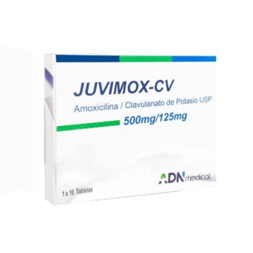 JUVIMOX-CV TAB 500 MG/125 MG X 10 ADN MEDICAL