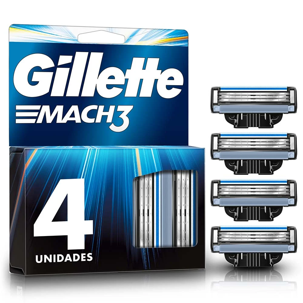 GILLETTE REPUESTO MACH3 X 4