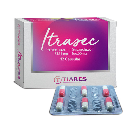 ITRASEC 33.33 + 166.66 MG X 12 CAP TIARES