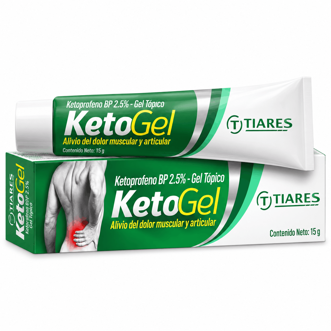 KETOGEL 2.5% X15 GR TIARES