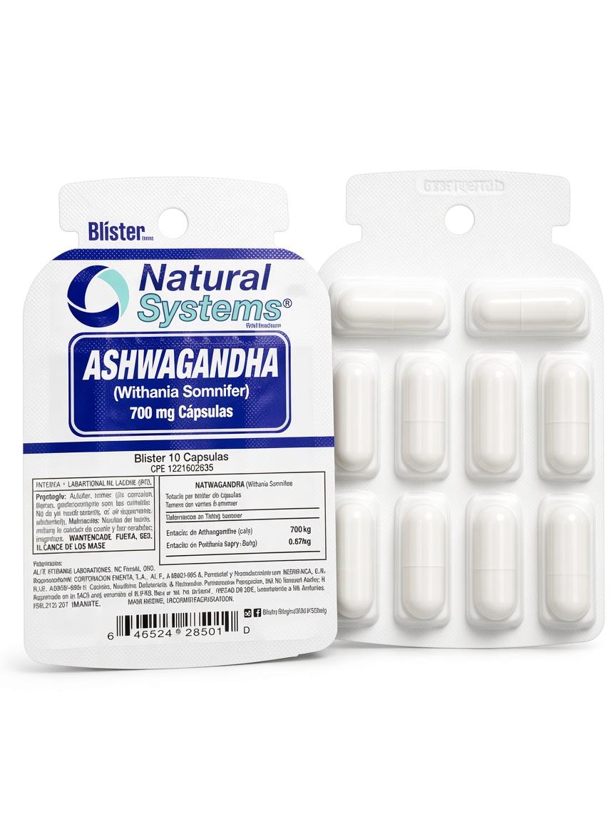 ASHWANDHA 700 MG X 10 CAP BLISTER NATURAL SYSTEMS