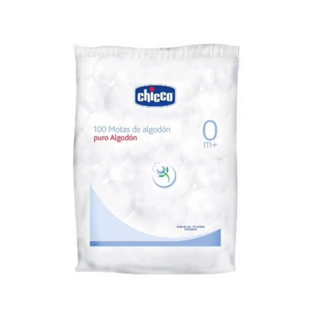 CHICCO MOTAS DE ALGODON X 100