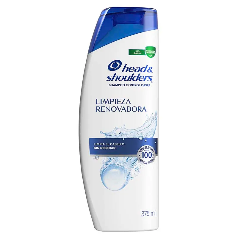 CHAMPU HEAD & SHOULDERS LIMPIEZA RENOVADORA X 375 ML