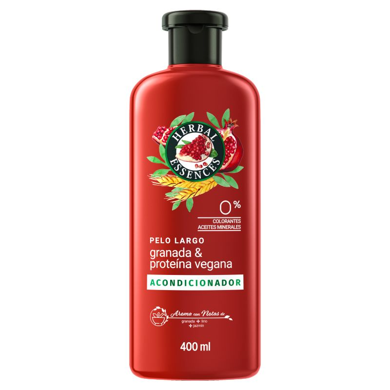 HERBAL ESSENCES ACONDICIONADOR GRANADA Y PROTEINA X 400ML