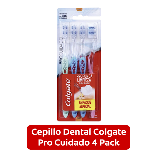 CEPILLO DENTAL COLGATE PROCUIDADO PACK X 4