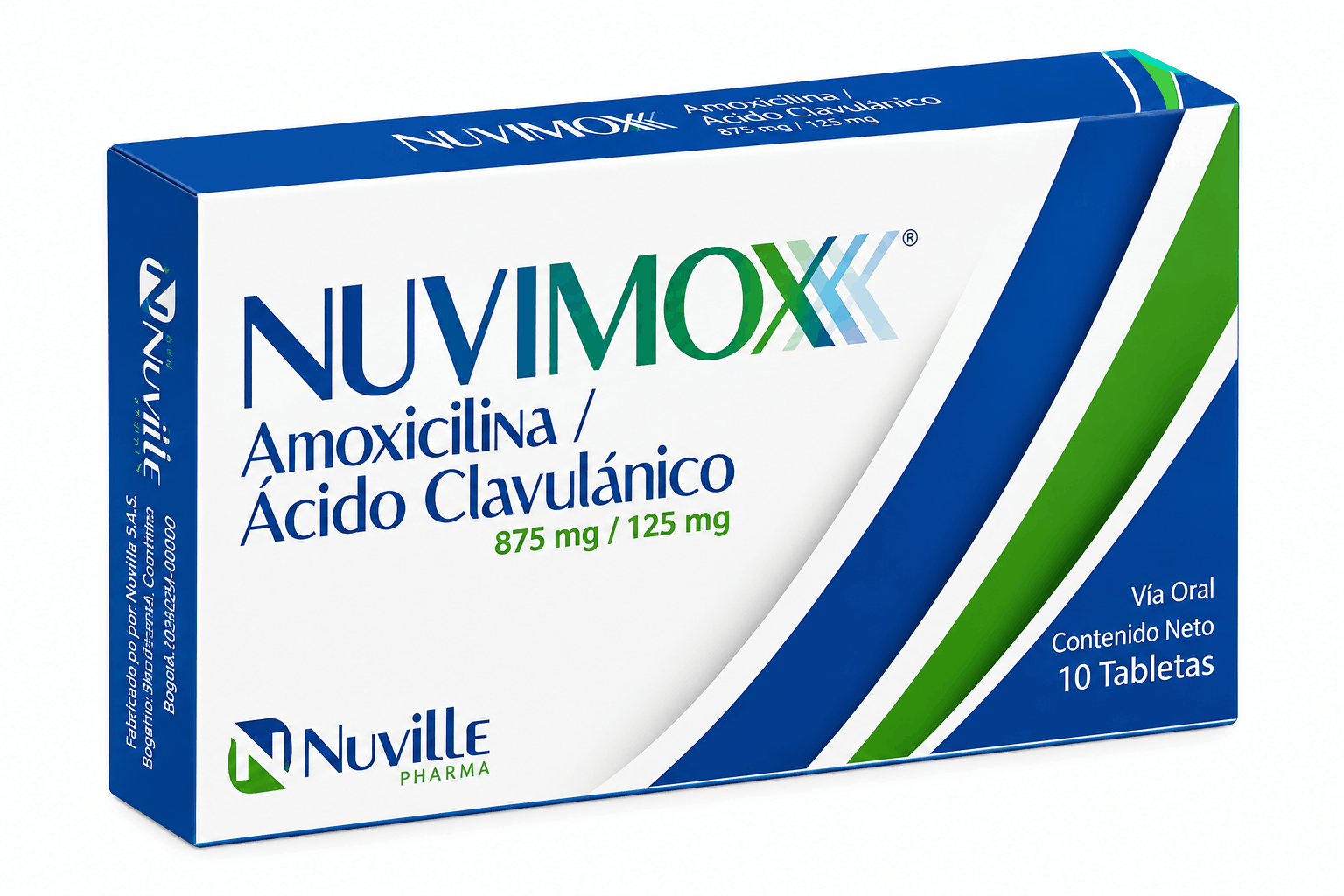 NUVIMOX 875MG X 10 TAB NUVILLE
