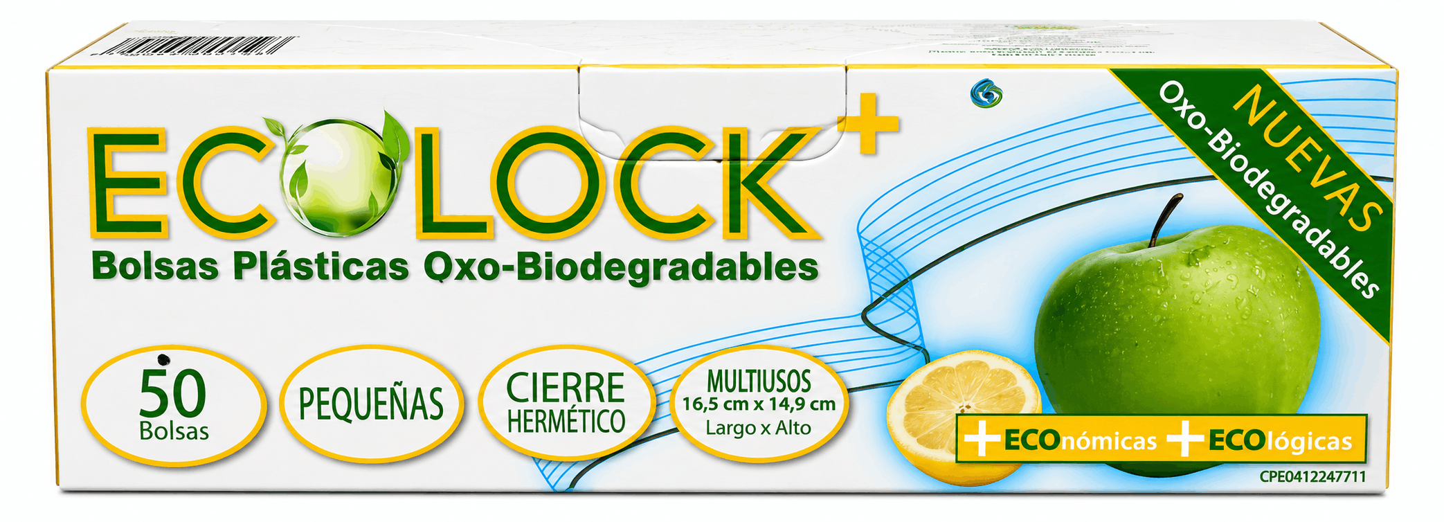 BOLSAS PLASTICAS ECOLOCK PEQUE�AS X 50