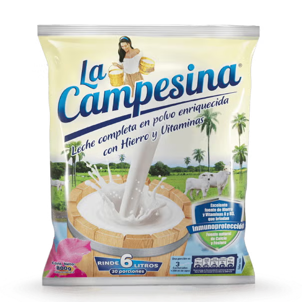 LA CAMPESINA LECHE COMPLETA 800GR