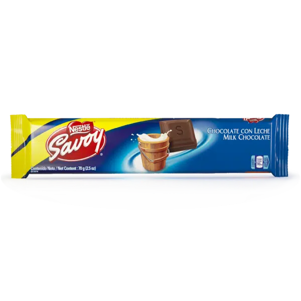 CHOCOLATE SAVOY DE LECHE X 70 GR