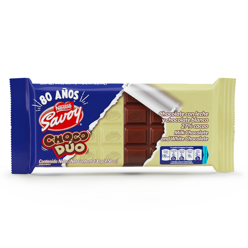 CHOCOLATE SAVOY DUO X 130 GR