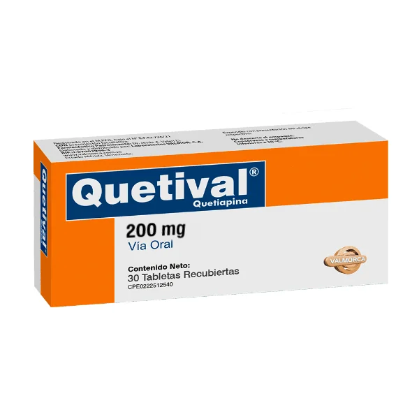 QUETIVAL 200 MG X 30 TAB VALMORCA