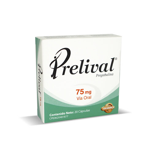 PRELIVAL 75 MG X 20 CAP VALMORCA