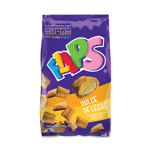 FLIPS DULCE DE LECHE X 120 GR