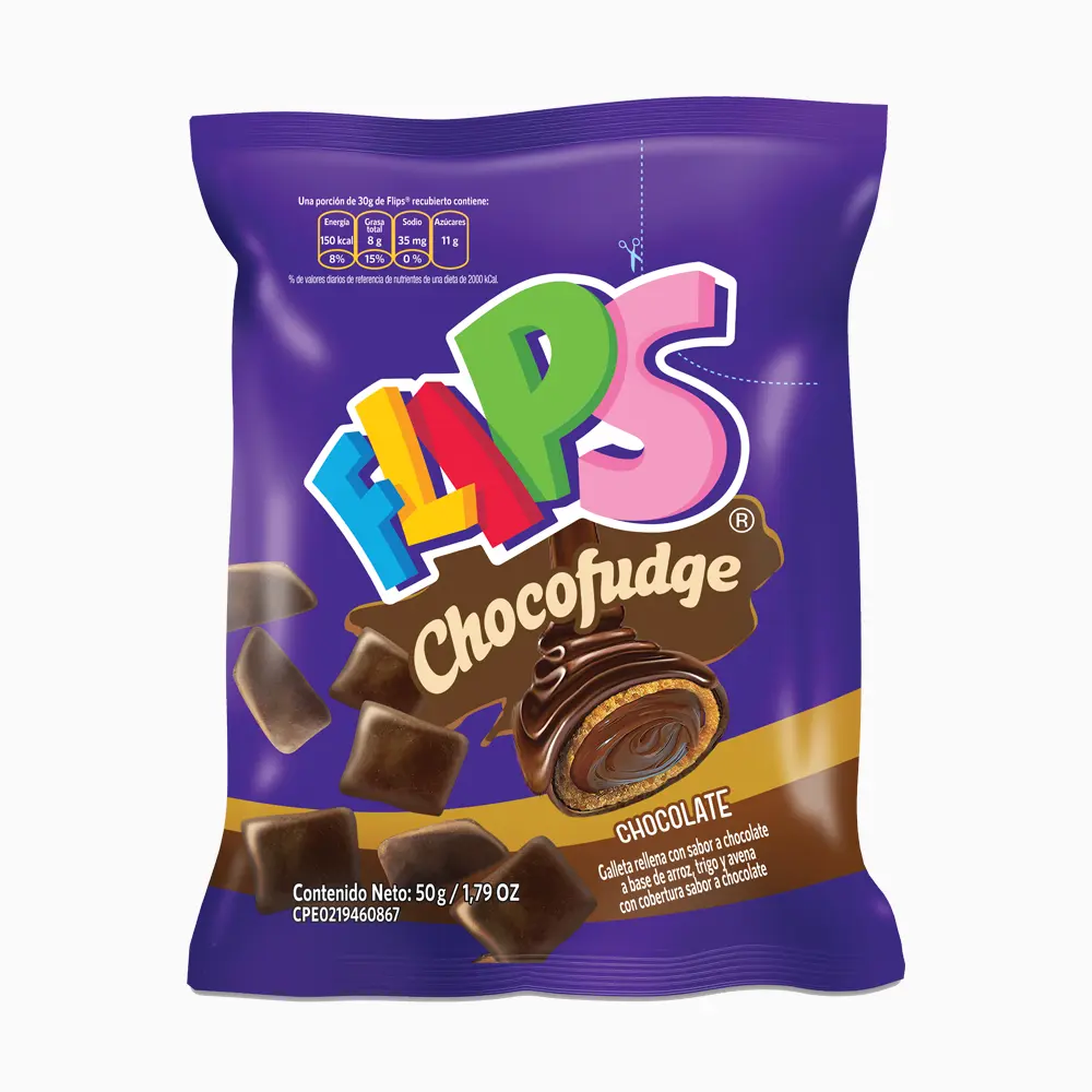 FLIPS CHOCOFUDGE X 50 GR