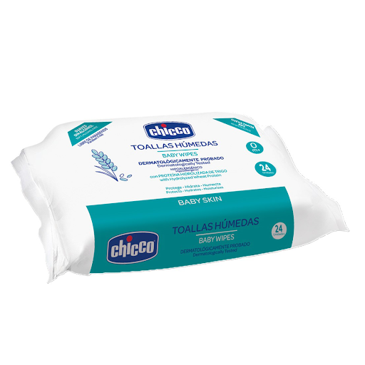 CHICCO TOALLAS HUMEDAS BABY SKIN X 24