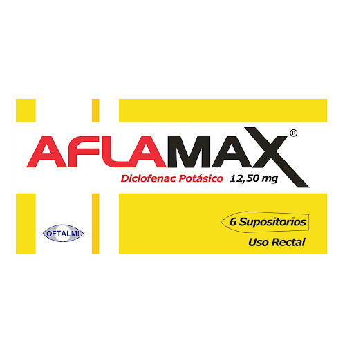 AFLAMAX SUPOSITORIOS 12.50 MG X 6 OFTALMI