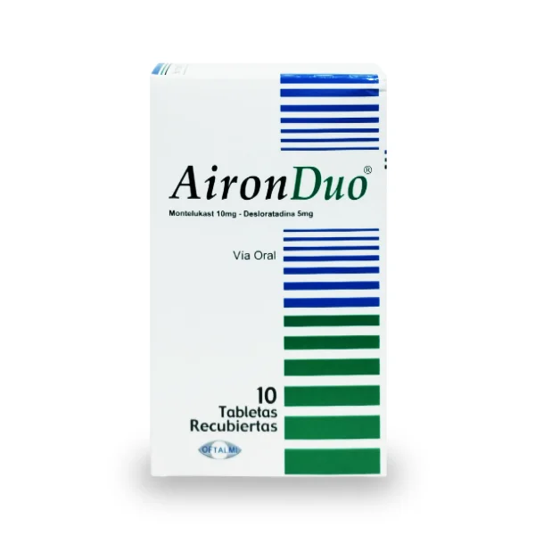 AIRON DUO 10MG/5MG X 10 TAB OFTALMI