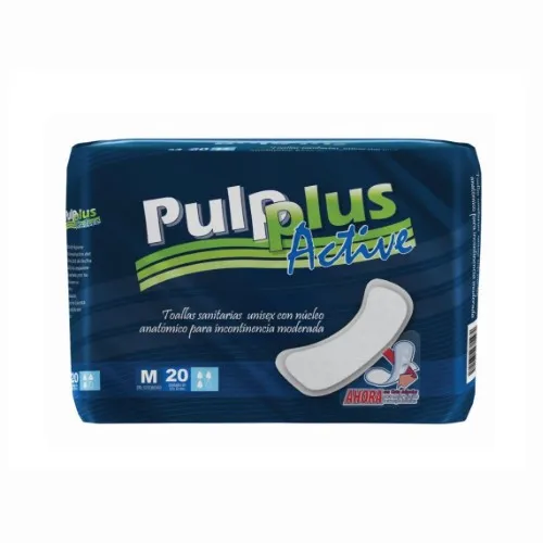 TOALLAS INCONTINENCIA PULPLUS ACTIVE M X 20