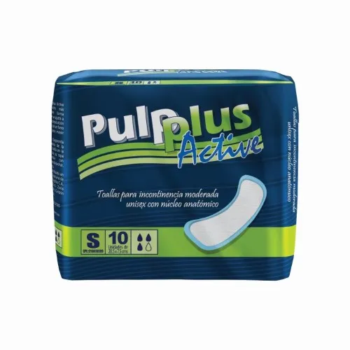 TOALLAS INCONTINENCIA PULPLUS ACTIVE S X 10