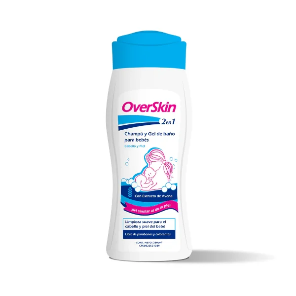 OVERSKIN CHAMPU Y GEL DE BA�O BEBES X 280ML