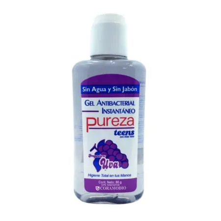 GEL ANTIBACTERIAL PUREZA TEENS UVA X 80 GR