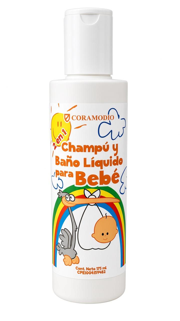 CORAMODIO CHAMPU Y BA�O LIQUIDO PARA BEBE X 175 ML