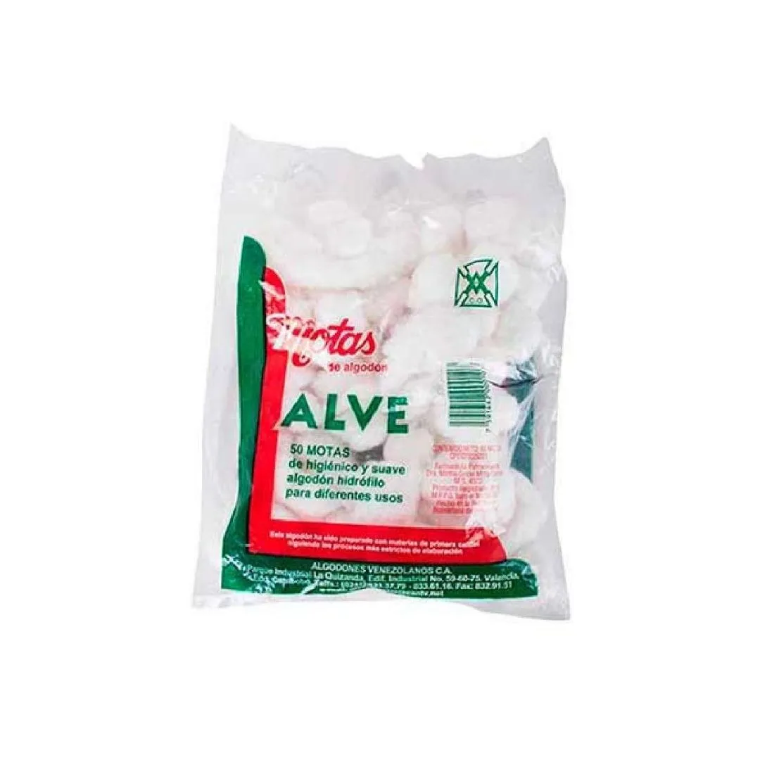 MOTAS ALGODON ALVE BLANCO X 150