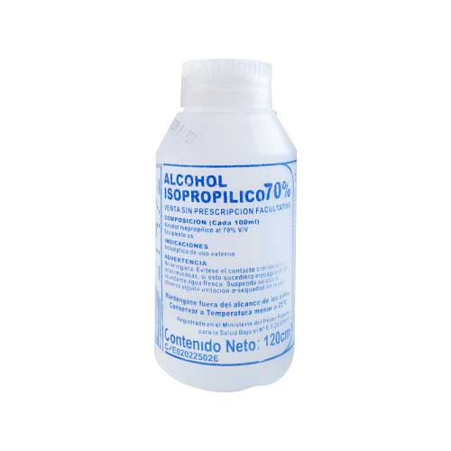 ALCOHOL ANTISEPTICO X 120 ML ALVA