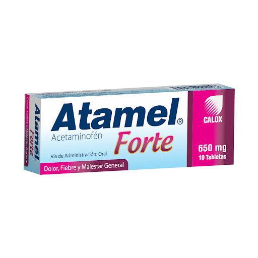 ATAMEL FORTE 650 MG X 10 TAB CALOX OTC