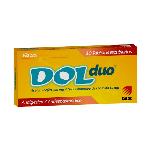 DOL DUO TAB/REC 500MG/10MG X 10 TAB CALOX