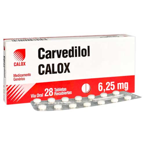 CARVEDILOL 6.25 MG X 28 CALOX